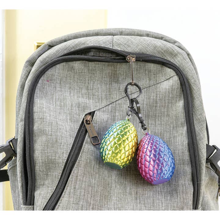 Geddes - Wholesale Keychain - Kids - 3D PRINTED DRAGON EGG W/ MINI DRAGON KEYCHAIN 12/DSP8
