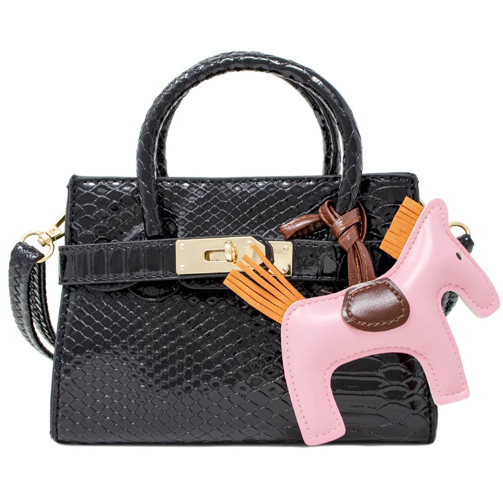 Tiny Treats and ZOMI GEMS - Wholesale Shoulder Bag - Kids - Crocodile Pony Handbag3