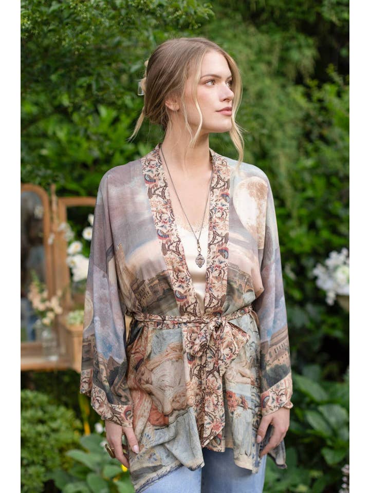 Market of Stars (Worldwide) - Wholesale Kimono - Women's - Imaginarium Matinée Duster Kimono w/ Moon mid-length8