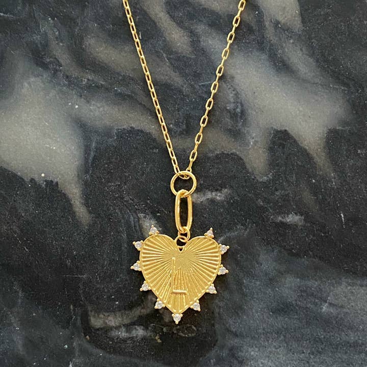 Ellison+Young - Wholesale Pendant/Charm Necklace - Clip Hanging Initial Heart Necklace9