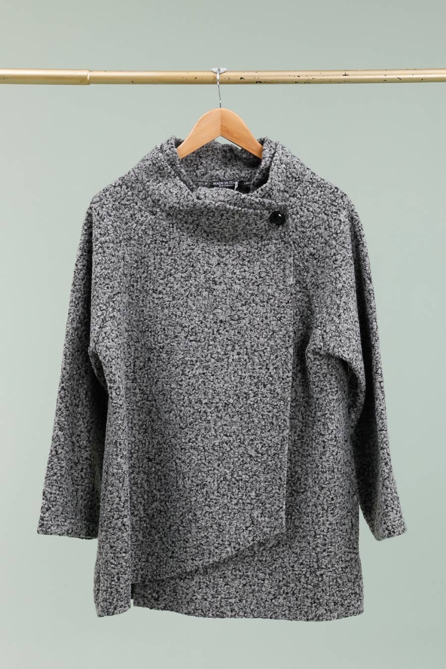 la maison des fibres naturelles – Großhandel College-/Baseballjacke – Damen – Kimono-Stil Jacke 09517 90% Polyester 10% Wolle10