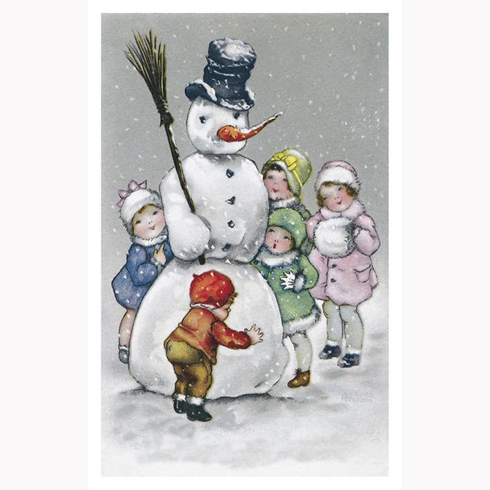 Snowman postcard for wholesale by LUDOM EDITION