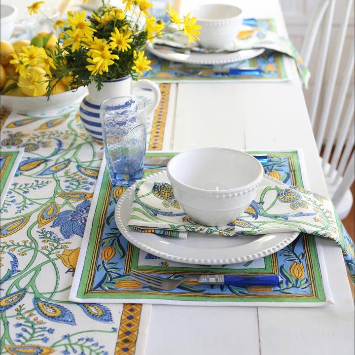 PACIFIC & ROSE TEXTILES - Wholesale Placemat - Placemat Monet's Kitchen, Set of 4 1