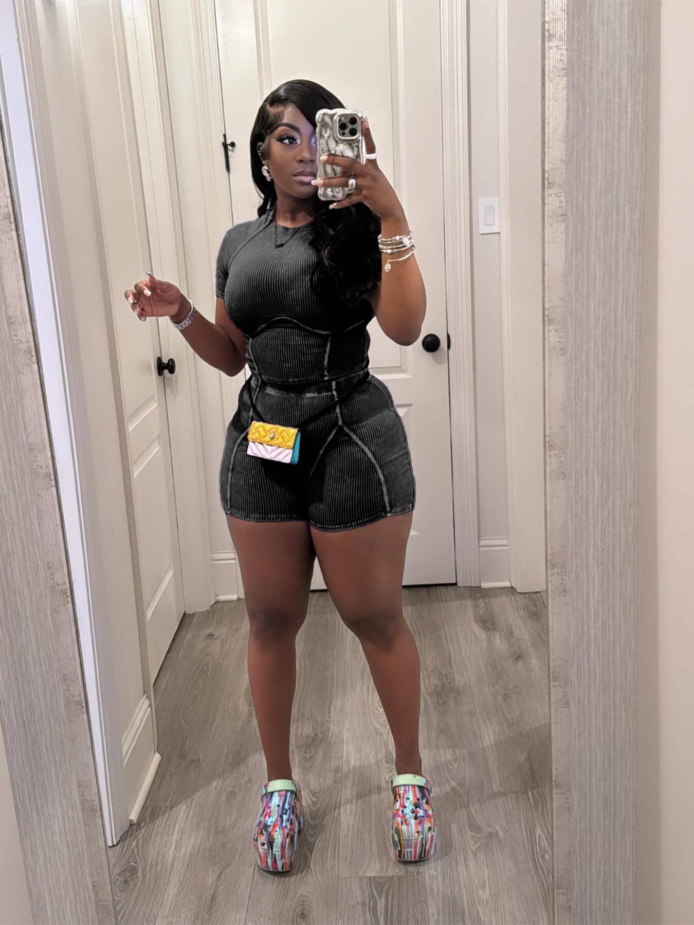 MB Fashion Wholesale - Wholesale Top & Short Set (NOT Loungewear) - Women's - MB FASHION WASHED RIBBED HIGH QUALITY SHORTS 2 PCS SET 4020LY21