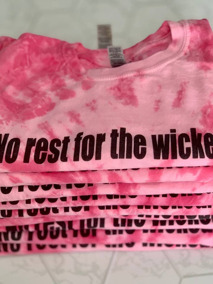 No Rest For the Wicked Pink for wholesale by Axle Rose Co