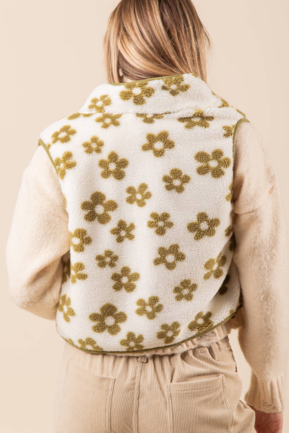 VERY J – Engroshandel Vest - Dame – NJ90128-trykt sød fleece vest18