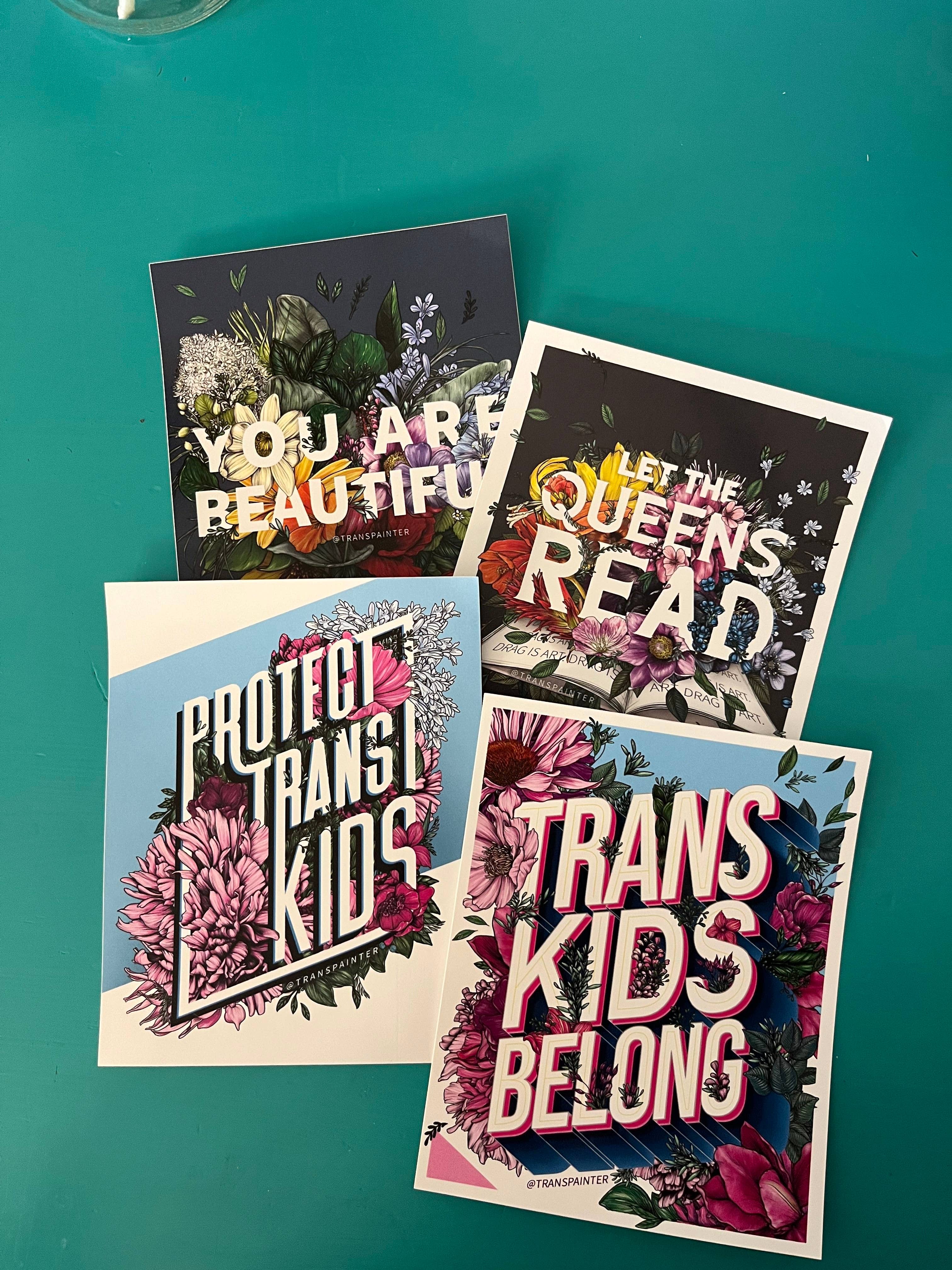 Transpainter - Vendita all'ingrosso Adesivo - Lascia che le Regine Leggano Adesivo | Adesivo Drag Queen LGBTQ13