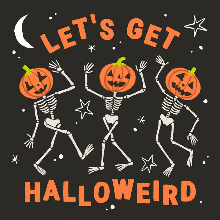 Funny Halloween Cocktail Napkins | Halloweird for wholesale by soiree-sisters