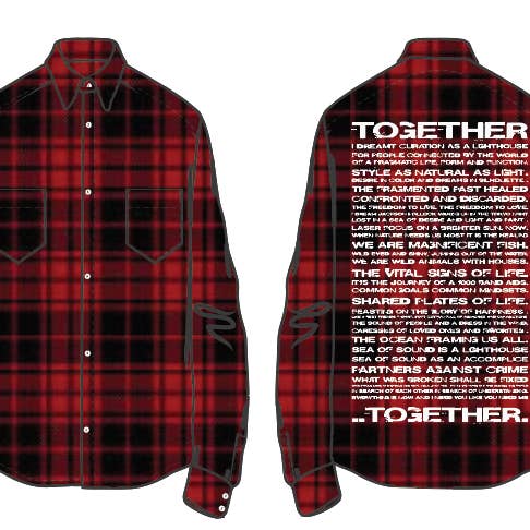 The Together Shirt - Red for wholesale by Sea of Sound