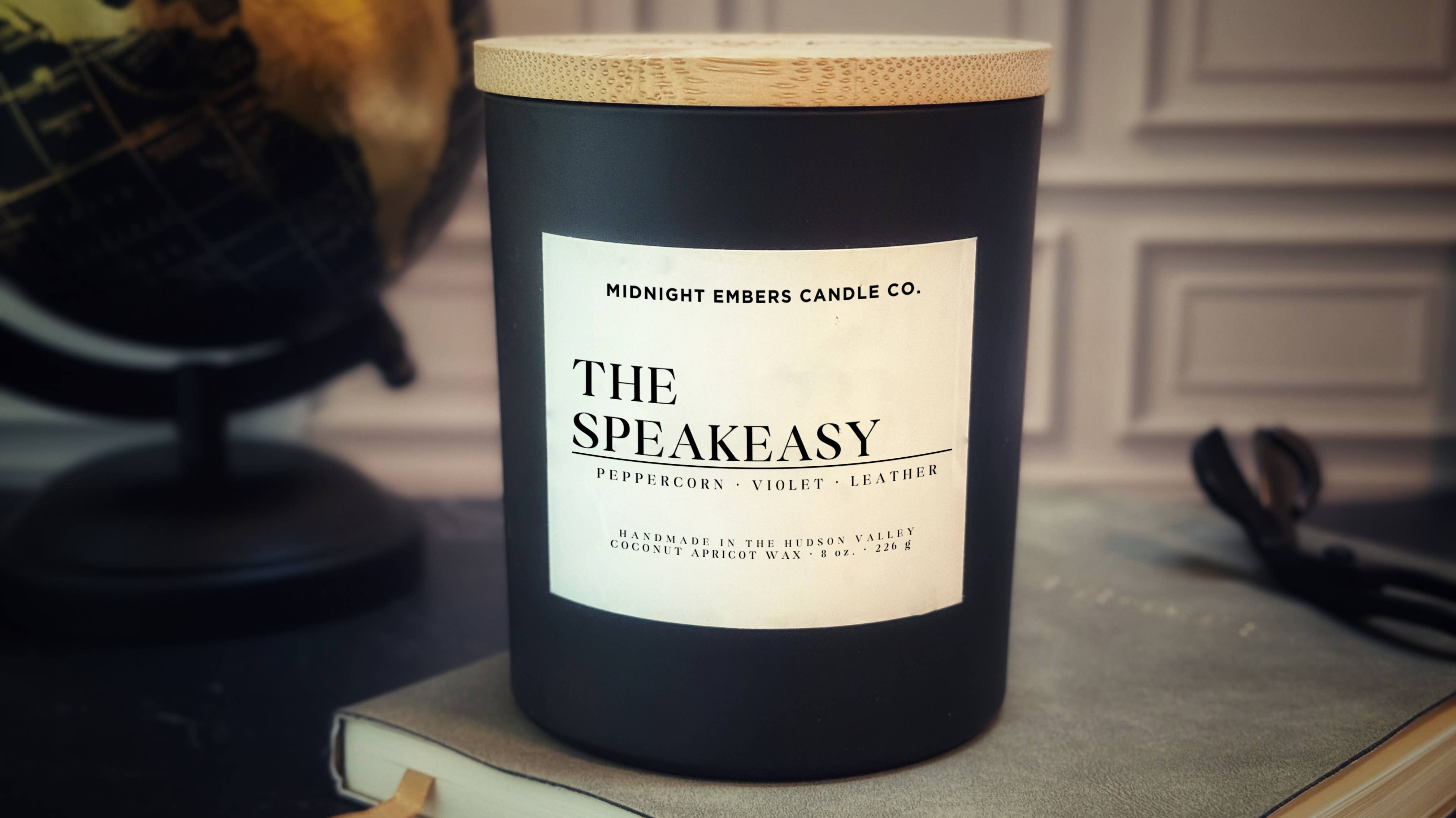 Midnight Embers Candle Co. - Wholesale Jar/Filled Candle - The Speakeasy 8 oz. Candle