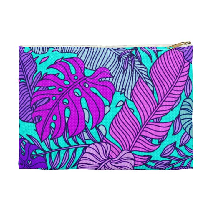 Tropische palmboom accessoiretas. Platte etui. voor wholesale door Lyn Roma