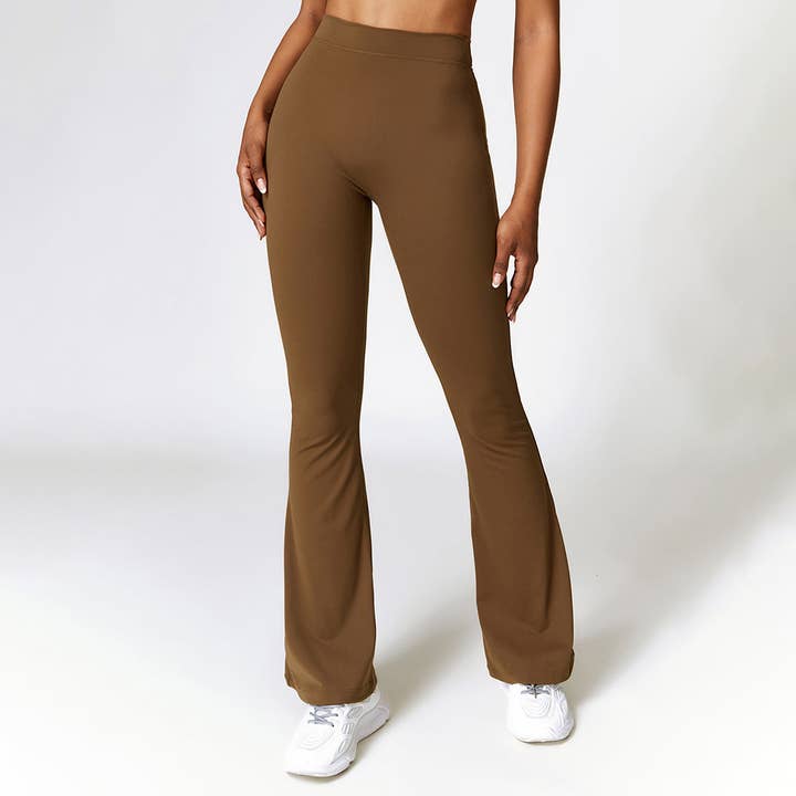 WONDERXFANS - Wholesale Athletic Sweatpants/Joggers - Women's - Buttock lift yoga exercise wide leg flared pants2