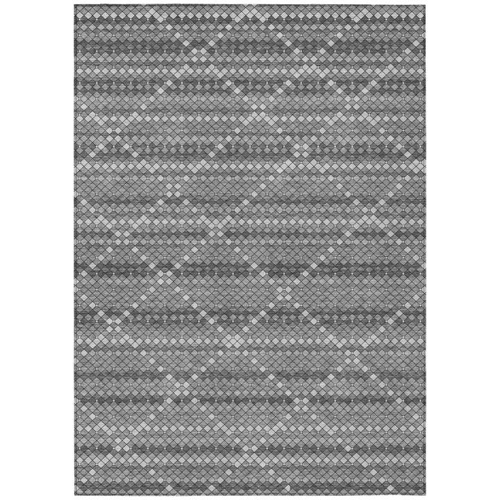 Sonatia Gray Washable Indoor-Outdoor Rug for wholesale by LOOMLAN