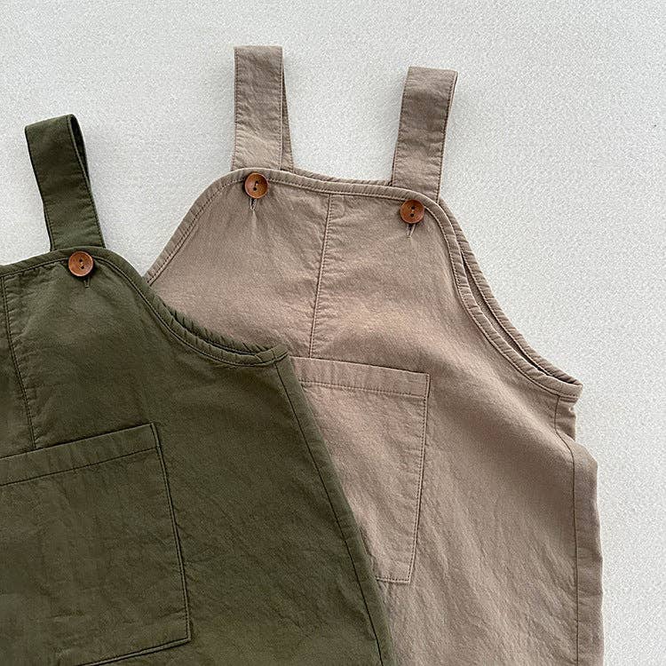 MyKids-USA® – wholesale Overalls – Kids – Arrival Summer Baby Kids Solid Color Cotton Overalls2