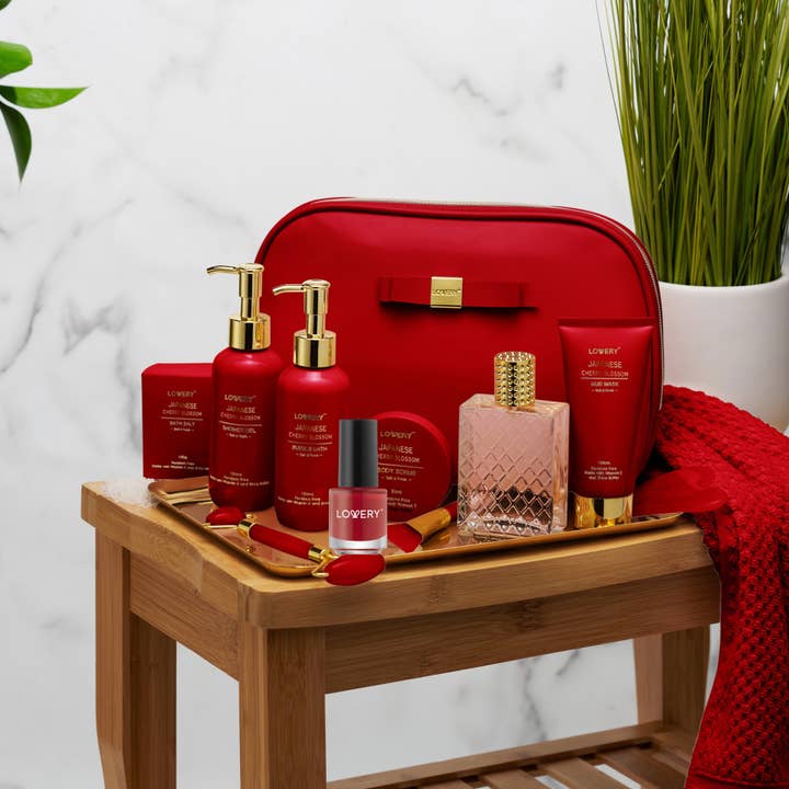 Lovery – wholesale Bath & body set – Luxury Japanese Cherry Blossom Body Care Spa Gift Set - 11pc1