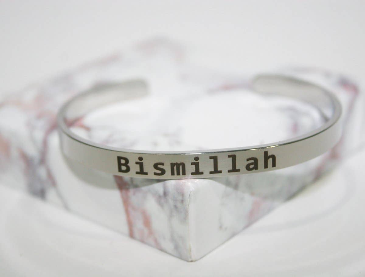 SoulfulMemory - Wholesale Manchet-armband - Bismillah manchetarmband - armband met islamitische quote0