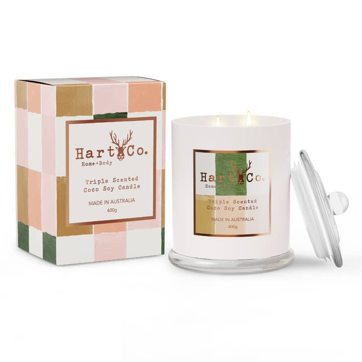 Candela Grande al Lampone Nero e Vaniglia per la vendita all'ingrosso da parte di Hart Co. Home and Body