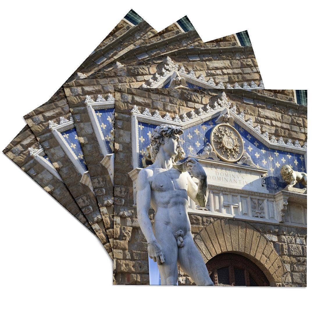 3dRose – wholesale Underlägg – 3dRose, Italien, Florens. Replika av David., Glasunderlägg0