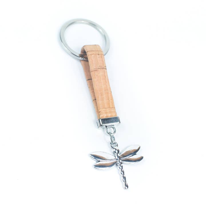 Meninas Bonitas Cork – wholesale Nyckelringar - Dam – 10MM naturlig kork handgjord nyckelring I-03-B-MIX-10
