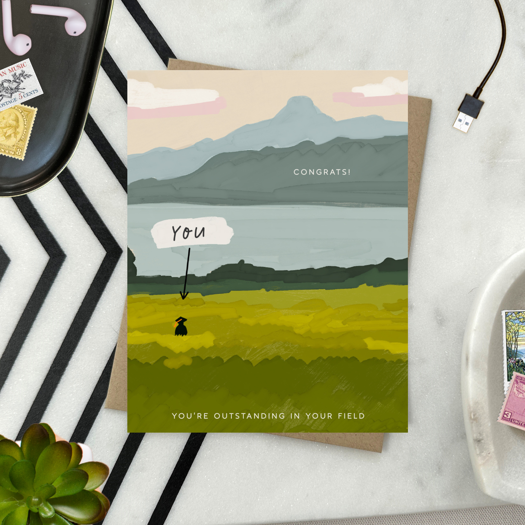 Barone and Co. - Wholesale Graduation Card - Outstanding Field Graduation Card1