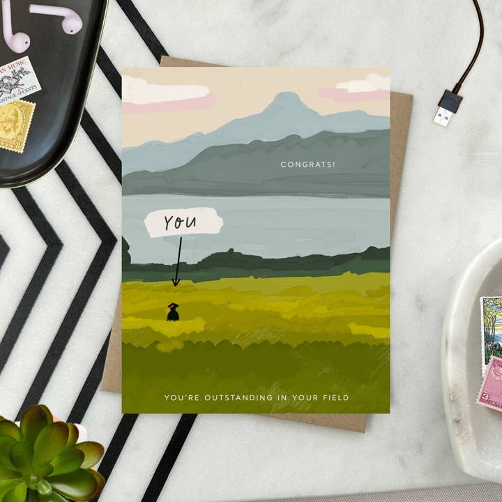 Barone and Co. - Wholesale Graduation Card - Outstanding Field Graduation Card1