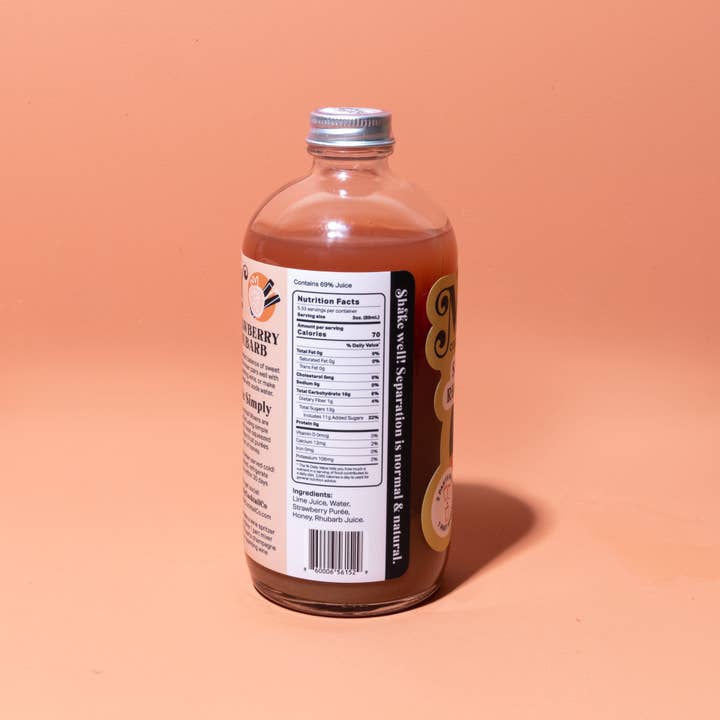 Mixly - Wholesale Cocktail Mix/Syrup - Limited Edition! Strawberry Rhubarb Mixer