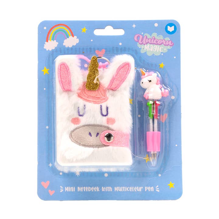 Enhörningsmagi A7 Mini Anteckningsblock/Flerfärgad Penna (4 Färger) för wholesale av Puckator Ltd