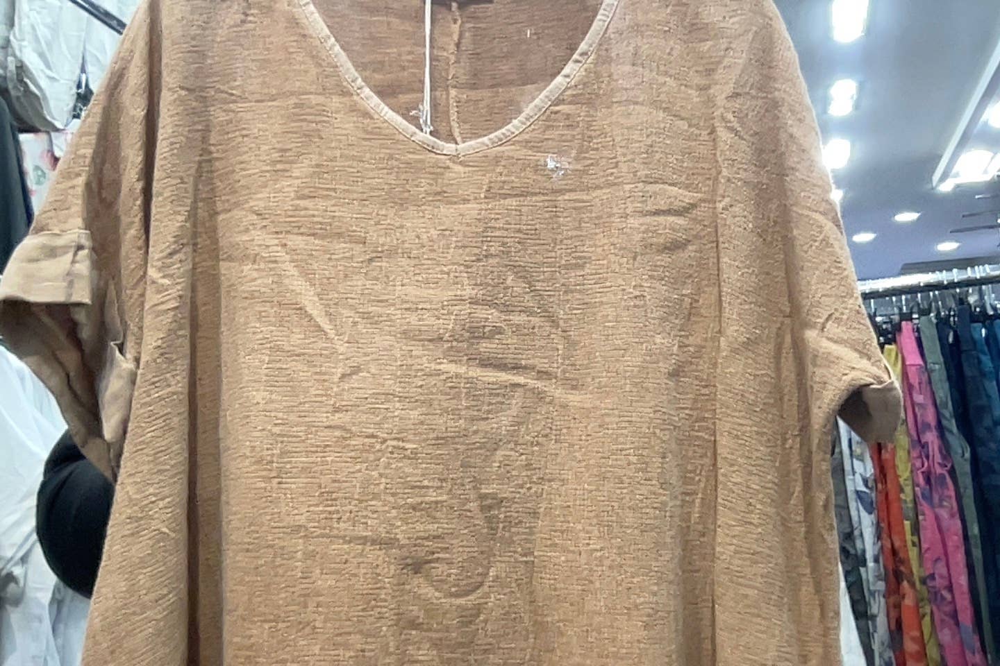 la maison des fibres naturelles – Engroshandel T-shirt – til kvinder – T-shirt i hør- og bomuldsblanding, 10 % hør, 90 % bomuld, model 676314