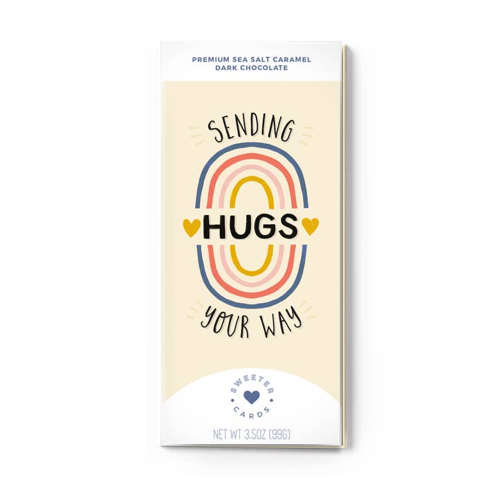 Sweeter Cards Chocolate Bar + Greeting Card in ONE! - Wholesale Chocolate Bar - Sending Hugs (with chocolate) Card!1