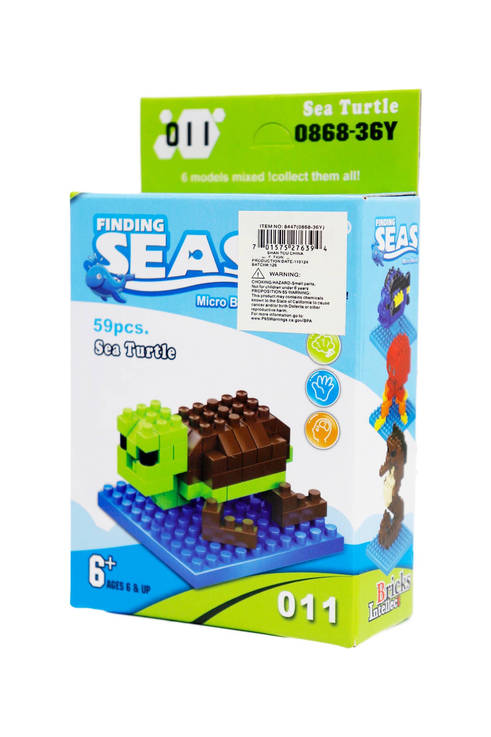 ASSORTED Sea Animals DIY Building Block Kit - 12 pcs for wholesale on Faire3
