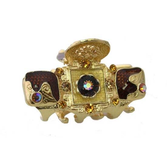 3 quadratische Haarklauen-Emblem Top Epoxy & Stein 2220 für den Großhandel von CARAVAN J NAHON IMPORT