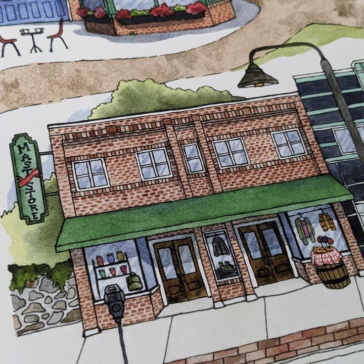 Papermill Creative - Wholesale Art Print - Boone, North Carolina watercolor art print6