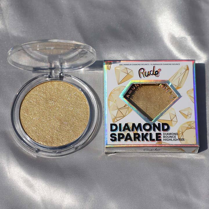 Rude Cosmetics - Wholesale Makeup Highlighter - Diamond Sparkle Diamond Bounce Highlighter Display Set, 24pc