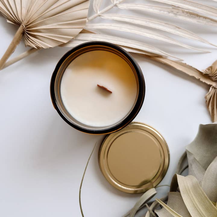 Scent & Psyche - Wholesale Jar/Filled Candle - Casita Wood Wick Coconut/Soy Scented Candle - 7oz 1