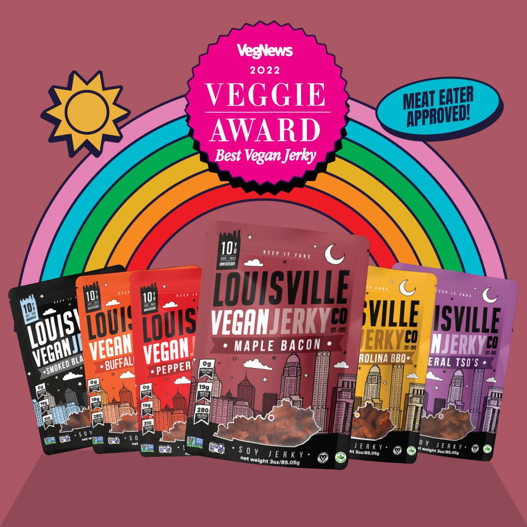 Louisville Foods - Wholesale Jerky - Vegan & Plant Based Maple Bacon Jerky 3 oz7
