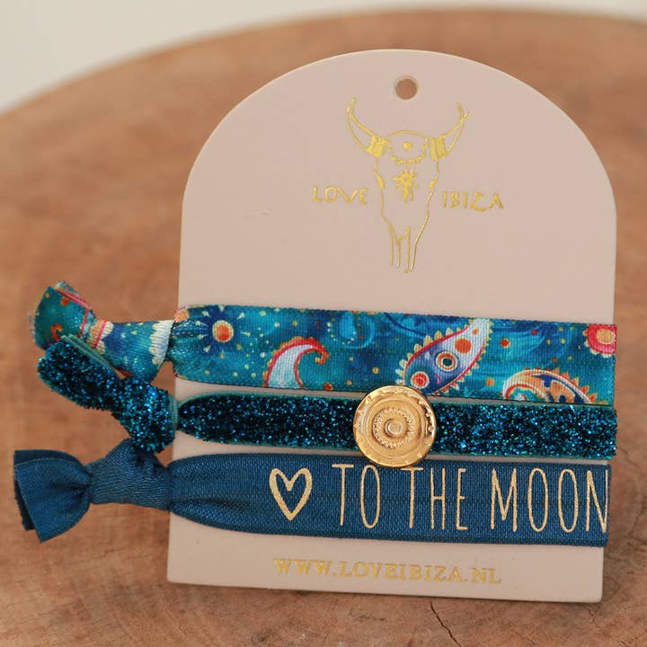 Ibiza elásticos para a lua com brilho por atacado de Love Ibiza