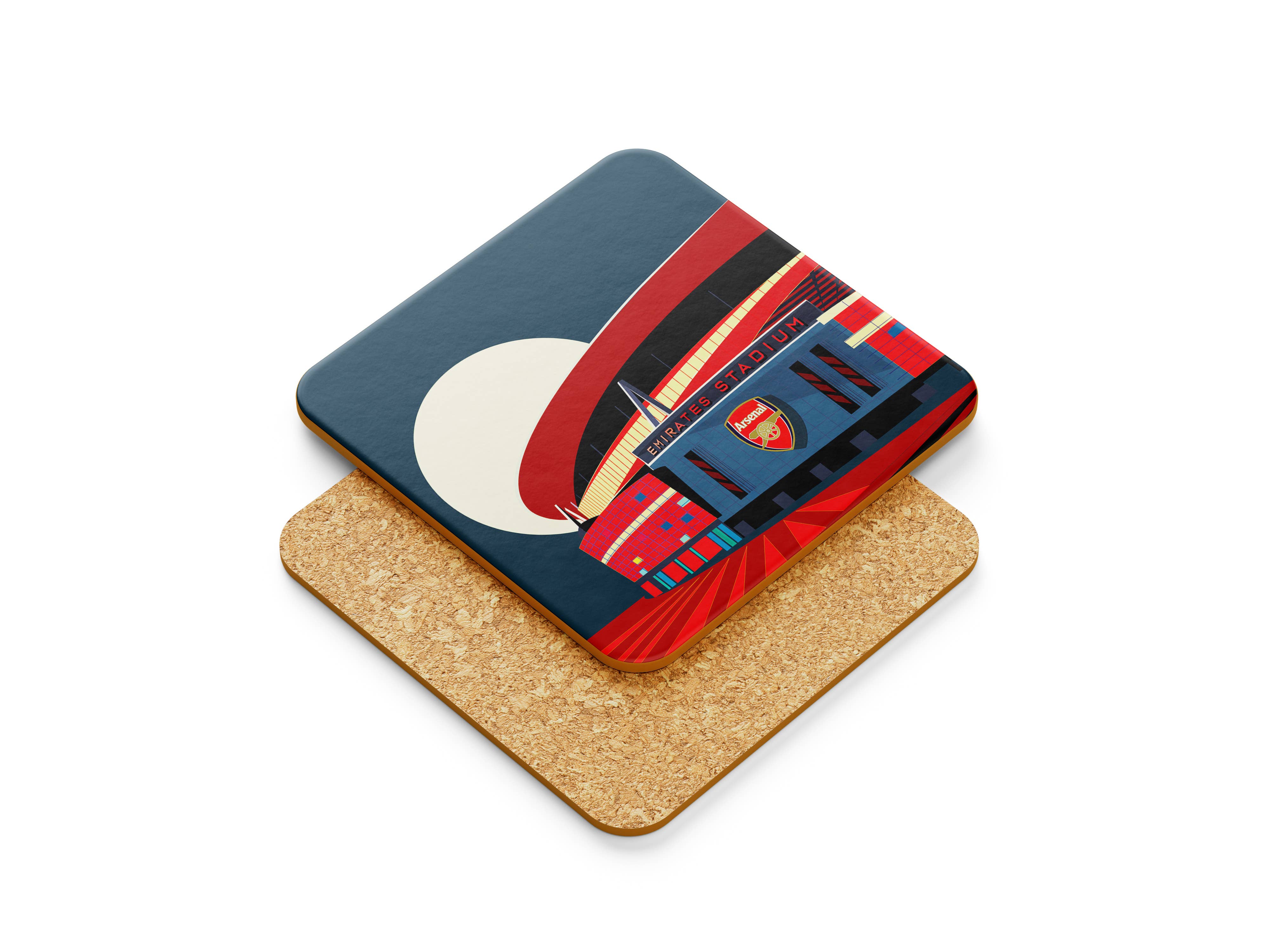 EYE FOR LONDON PRINTS – wholesale Coasters – Arsenal FC Stadium Coasters, Highbury & Emirates3