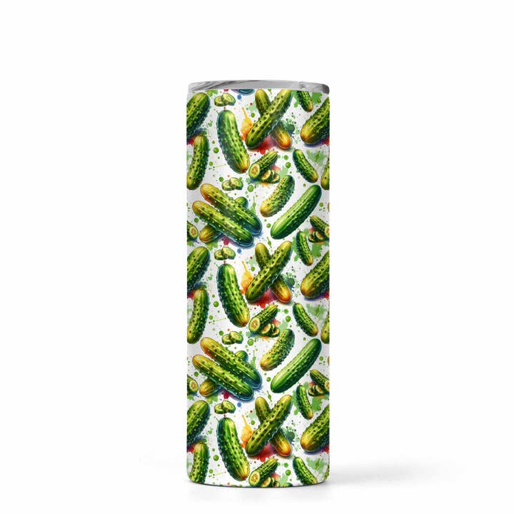 Cute Pickle 20 oz Tumbler | Custom Women's Travel Cup for wholesale by Regina Lynn Design Home Edition
