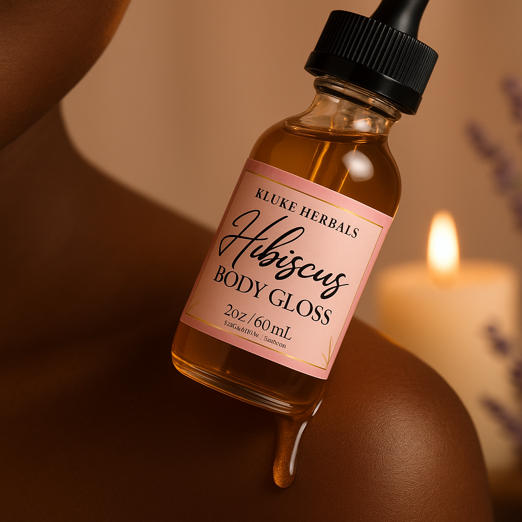 Kustom Luxe Designs LLC – wholesale Bath/body oil – Hibiscus Body Gloss1
