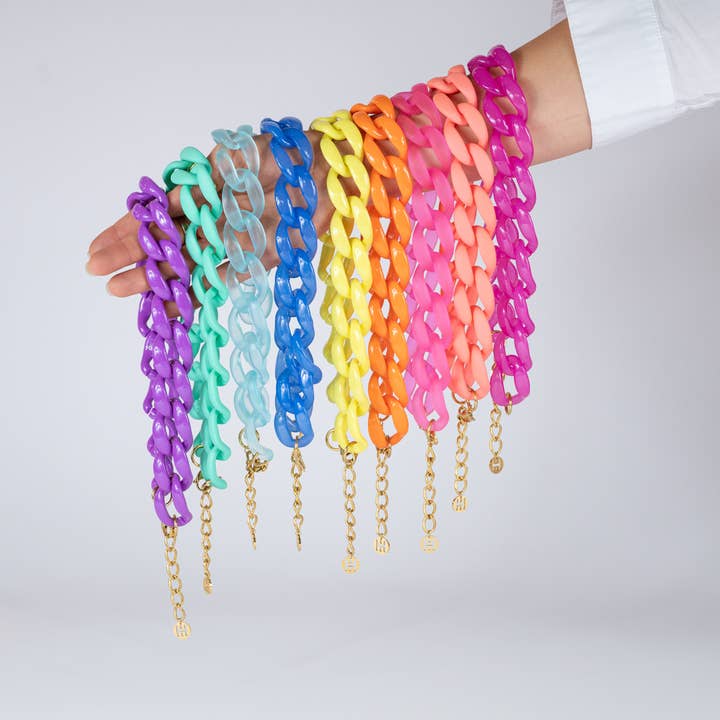 Hoo Hoops - Wholesale Link & Chain Necklace - Acrylic Chain Necklace
