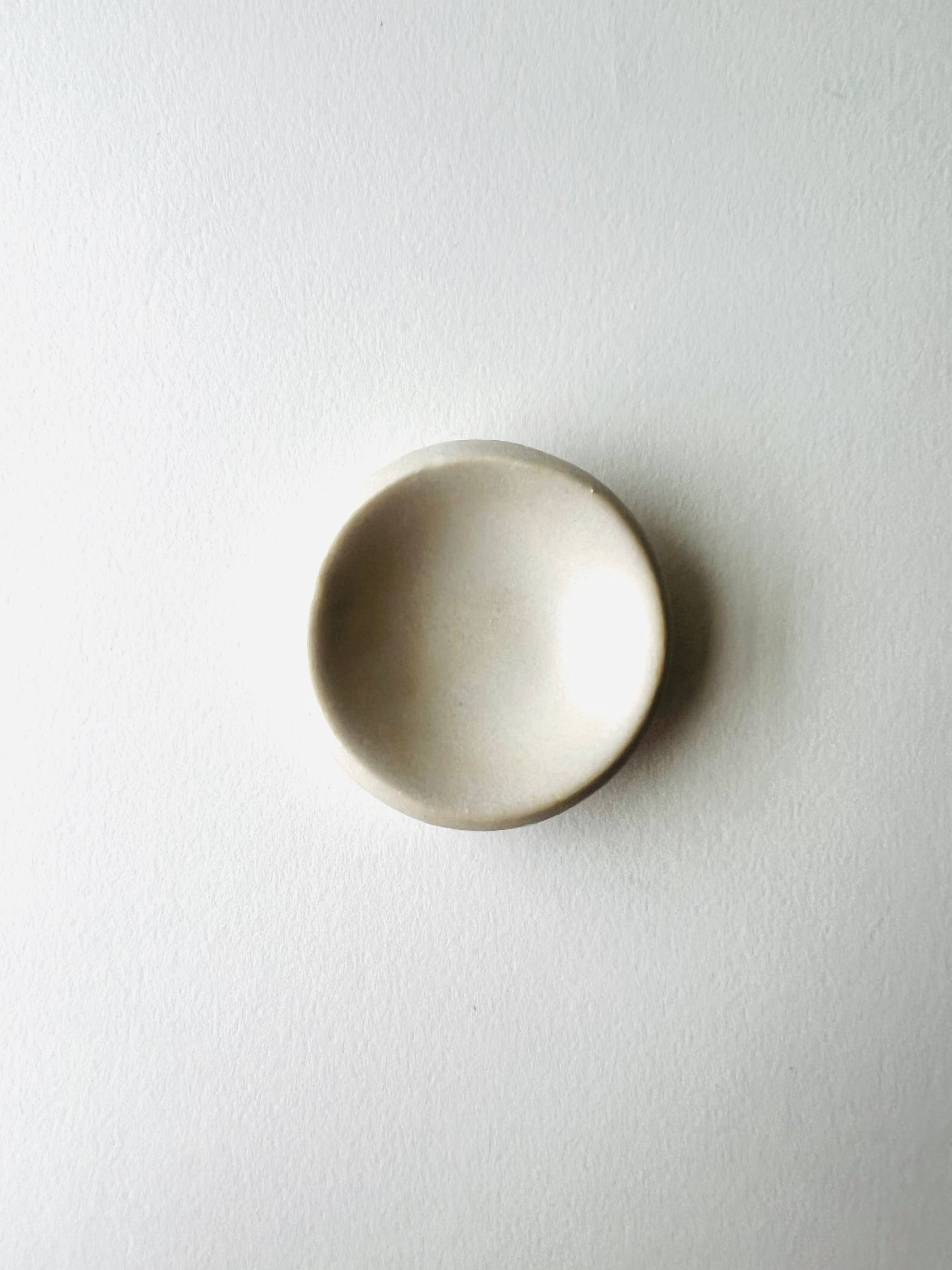 MoonMoon Ceramics - Wholesale Jewelry Dish - Matte White Tiny Ring Dish6