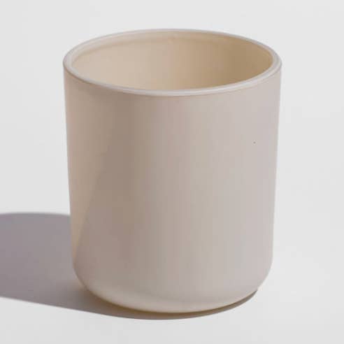 12oz Matte Ivory Candle Jar for wholesale by Hive and Honey Candle Supply