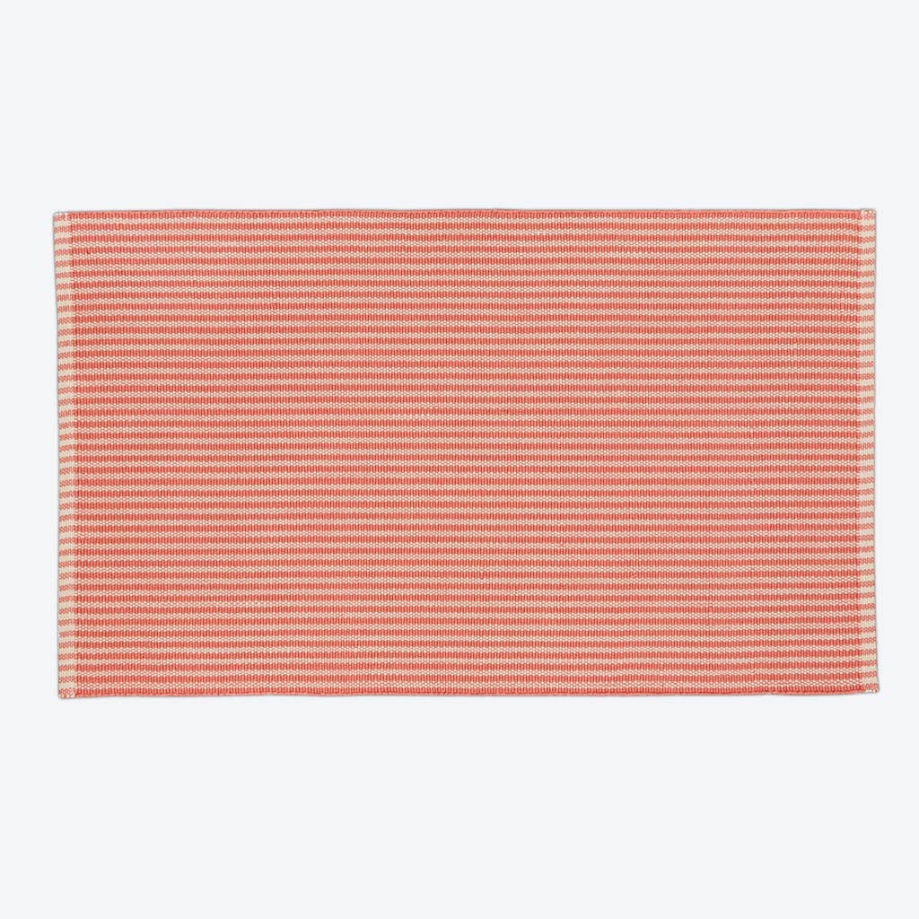 Weaver Green – wholesale Area rug – Polperro Stripe Coral Rug1