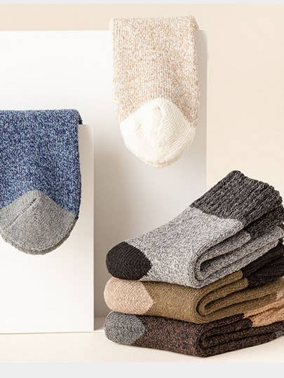 Chaussettes en laine pour hommes Cozy Wool Angora Ensemble de 6 pièces Warm Angora pour la vente par Comfortarians
