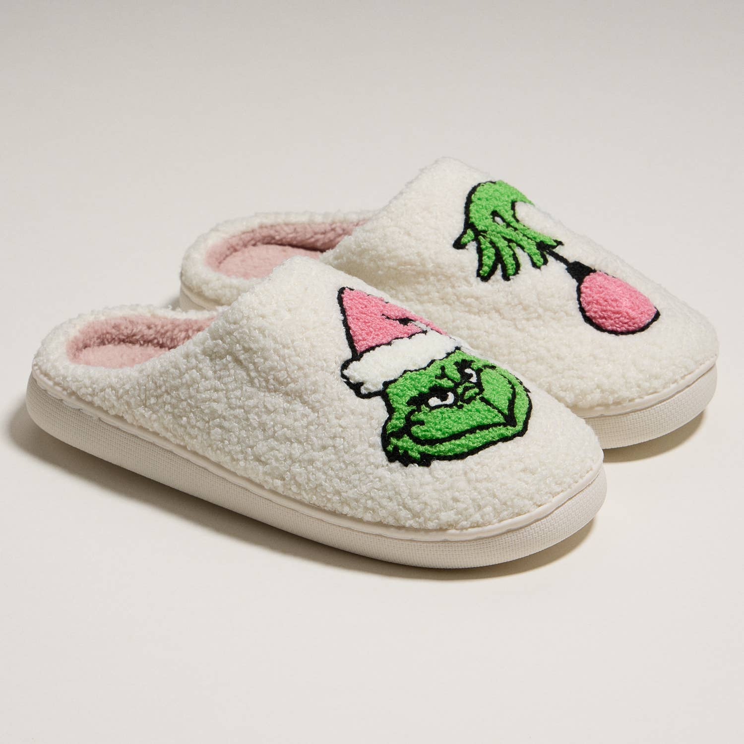 Rosa Pantofole Mostro Natalizio Stravagante per Regalo di Natale in vendita all'ingrosso su Faire4