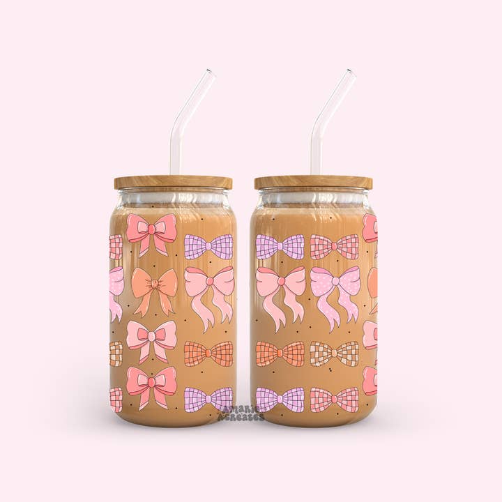 amarieacreates - Wholesale Drinking Glass/Cup - Coquette Vibes Glass Cup
