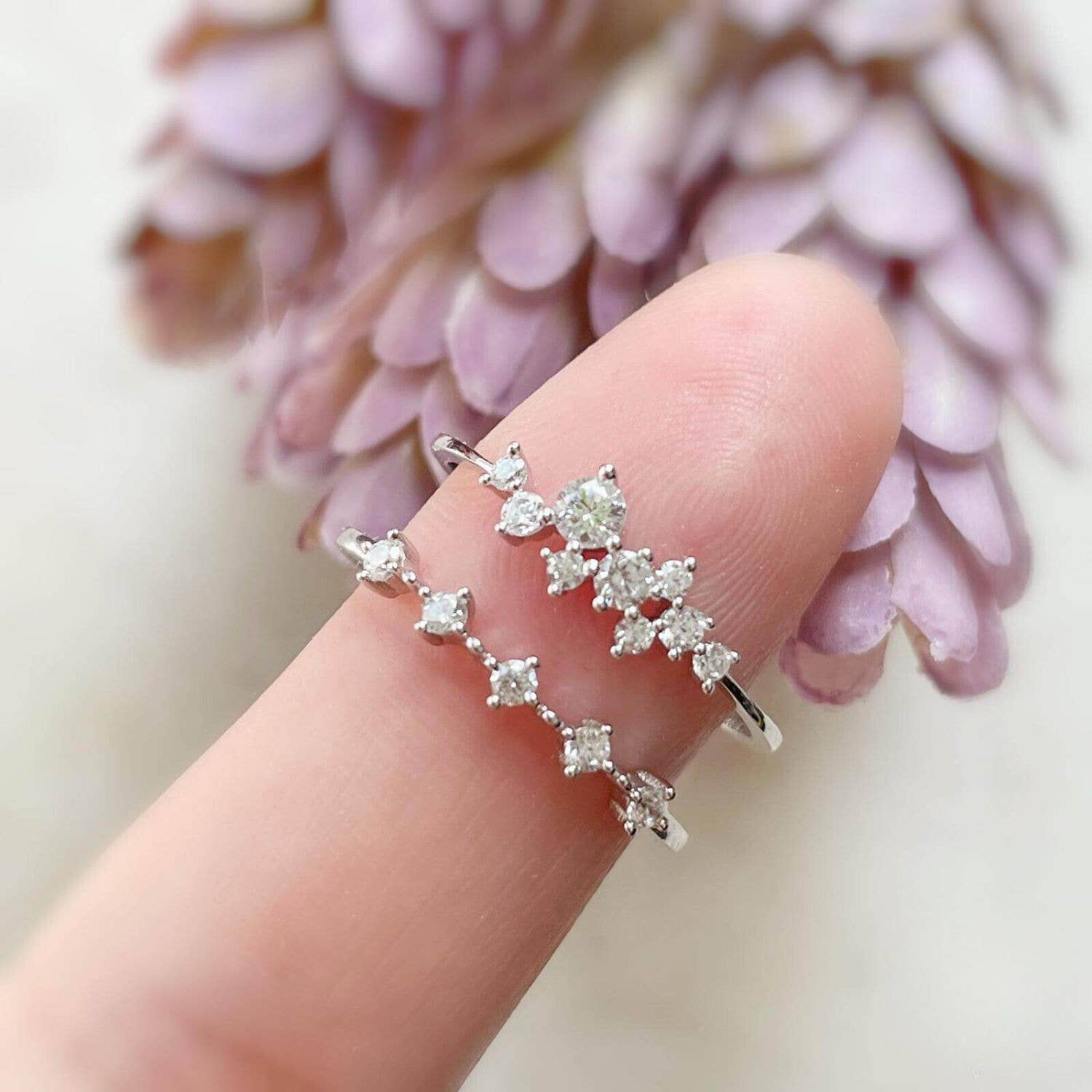 Azura Jewelry – wholesale Multi-stone ring – White Topaz Celestial Ring6