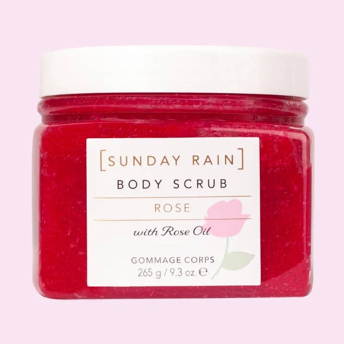 Sunday Rain Rose Body Scrub for wholesale by Sunday Rain