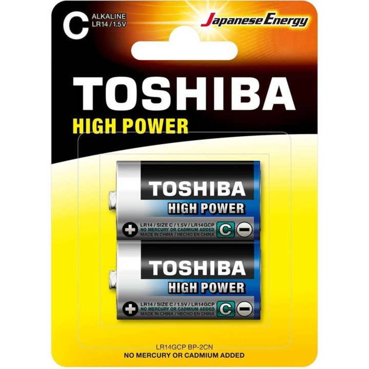 PILE TOSHIBA HIGH POWER C - ALCALINE - LR14 - 1,5V x2 per la vendita all'ingrosso da parte di Tekmee
