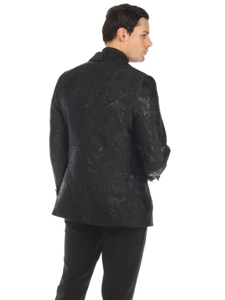 Ferrecci - Wholesale Blazer - Men's - Ferrecci - Men's Midnight Shaw Collar Tuxedo Blazer